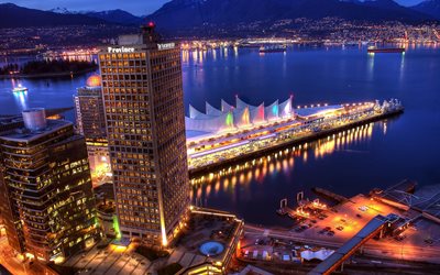 gece, gezi, vancouver, Kanada