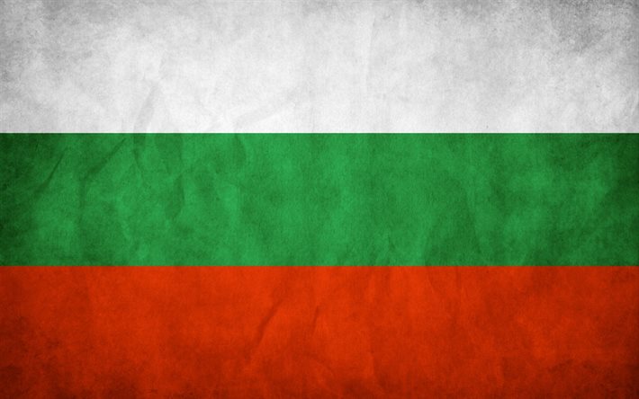 flagga för bulgarien, grunge, bulgary