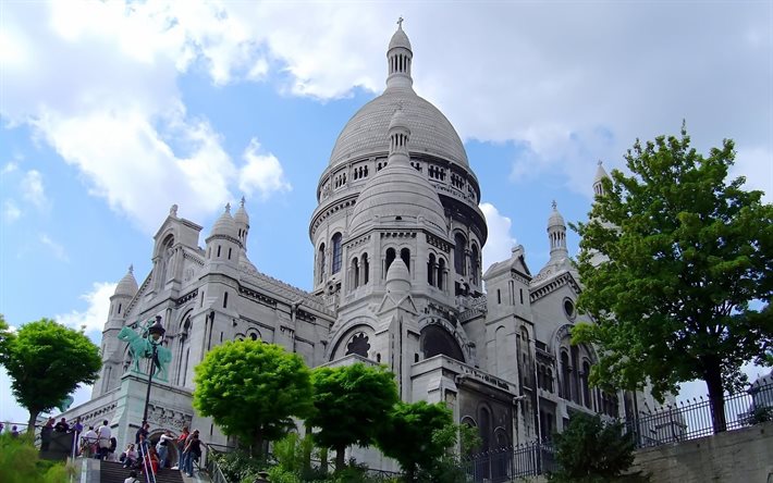 francia, parigi, sacré-coeur, la basilica del sacro cuore