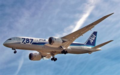 boeing 787, les avions de transport de passagers