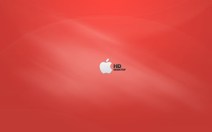 maçã, logotipo, epl, saver, fundo vermelho