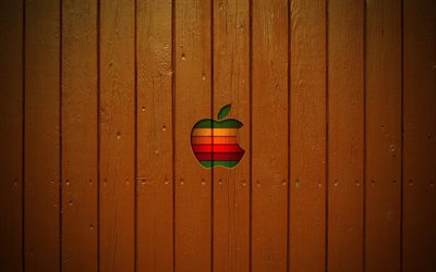 staketet, äpplet, logotypen, brädet