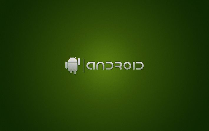 logotipo, android, protetor