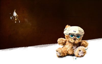 l'ours, jouet, peluche, teddy