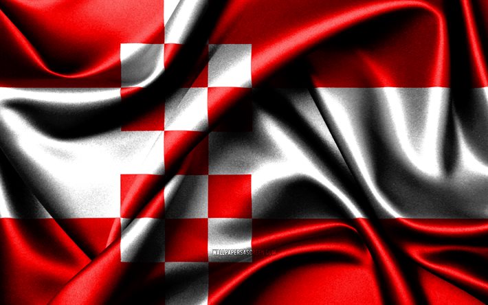 Hamm flag, 4K, German cities, fabric flags, Day of Hamm, flag of Hamm, wavy silk flags, Germany, Cities of Germany, Hamm