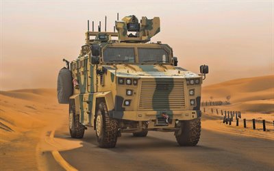 4k, BMC Kirpi, Turkish armored car, Hedgehog, MRAP, modern armored vehicle, Turkish army, Turkish MRAP, Infantry mobility vehicle, Mine-Resistant Ambush Protected