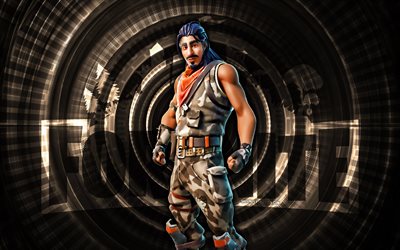 falcão clássico fortnite, 4k, fundo espiral verde, fortnite, criativo, skin clássica do falcão, skin clássica falcão fortnite, falcão clássico, personagens fortnite