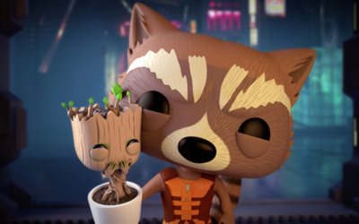 Rocket, Baby Groot, 3d-animation, characters, Switch