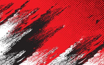 röd svart grunge konsistens, grunge konst, röda linjer grunge bakgrund, grunge konsistens, kreativ röd svart bakgrund, grunge bakgrund