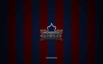toronto rock logosu, kanada kutusu lakros takımı, ulusal lakros ligi, kırmızı siyah karbon arka planı, nll, toronto rock amblemi, kutu lakros, toronto rock, kanada