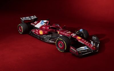 2025, ferrari sf 25, formel 1, 4k, toppvy, exteriör, f1, formel en, sf 25, ferrari, 2025 f1 racingbilar, 2025 formel one world championship, scuderia ferrari