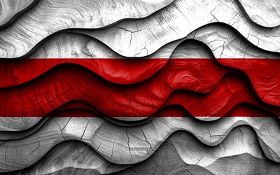 4k, enschedes flagga, städer i nederländerna, trä 3d vågor flaggor, enschedes dag, enschede träflagga, holländska städer, enschede