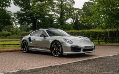 porsche 911 turbo s coupé, 4k, superdeportivos, coches 2014, aparcamiento, especificaciones del reino unido, 2014 porsche 911 turbo s coupé, coches alemanes, porsche