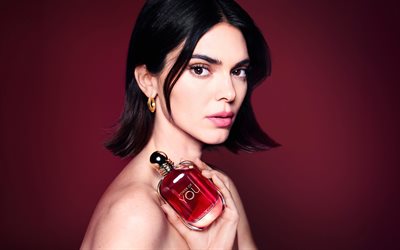 kendall jenner, 4k, sesión de fotos armani, celebridad americana, belleza, modelos de moda americanos, mujer morena, estrellas de cine, actriz estadounidense, hermanas jenner
