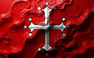 bandera de pisa, 4k, textura de onda de piedra, banderas de ciudades italianas, bandera de pisa 3d, italia, bandera de la ciudad de pisa, pisa