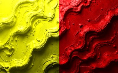 bandera de napoles, 4k, textura de onda de piedra, banderas de ciudades italianas, bandera de nápoles, bandera de nápoles 3d, italia, bandera de la ciudad de nápoles, nápoles