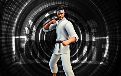 gi guardian fortnite, 4k, harmaa kierre tausta, fortnite, luova, gi guardian skin, fortnite gi guardian skin, gi guardian, fortnite hahmot