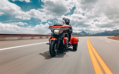 harley davidson cvo street glide 3 limited, 4k, 세발자전거, 2026 자전거, 고속도로, 2026 할리데이비슨 cvo 스트리트 글라이드 3 리미티드, 미국 오토바이, 할리데이비슨