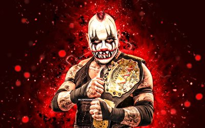 पगानो, 4k, लाल नीयन रोशनी, एएए, रचनात्मक, मैक्सिकन पहलवान, डब्ल्यूडब्ल्यूई, जोस जूलियो पाचेको हर्नांडेज़, बेल्ट के साथ पगानो, लाल अमूर्त पृष्ठभूमि, विश्व कुश्ती मनोरंजन, पहलवानों, पैगानो 4k