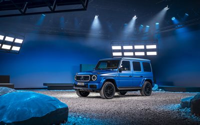 2026, mercedes benz eqg, 4k, extérieur, vue de face, technologie mercedes benz g 580 eq, w465, gelandewagen électrique, classe g ev, eqg, voitures électriques, voitures allemandes, mercedes benz