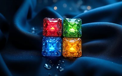 Windows 11 crystal logo, 4k, blue silk wave background, Windows 11 logo, Windows 11 emblem, Microsoft, Windows 11 sign, Windows logo, Microsoft crystal logo, Windows 11, Windows