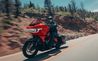 4k, harley davidson cvo street glide st, flou de mouvement, 2026 vélos, liberté, fltrxstse, superbikes, harley davidson cvo street glide st 2026, motos américaines, harley davidson