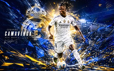 إدواردو كامافينجا, نادي ريال مدريد لكرة القدم, فن المعجبين, خلفية رقمية بيضاء مجردة, إدواردو كامافينجا نادي ريال مدريد, الفن الإبداعي, شعار نادي ريال مدريد لكرة القدم, إدواردو كامافينجا ريال مدريد, كرة القدم, ريال مدريد
