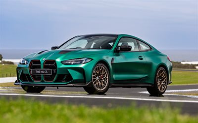 BMW M4 CSL, 4k, bokeh, 2026 cars, raceway, G82, exterior, 2026 BMW M4, BMW M4 G82, german cars, BMW M4, BMW