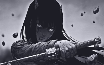 satsuki kiryuin, manga, kill la kill, protagonista, monocromo, kill la kill personajes, satsuki kiryuin kill la kill
