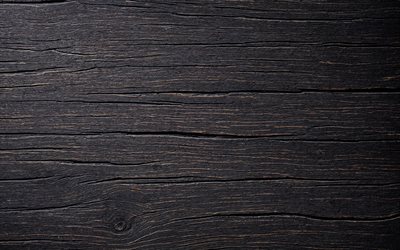 texture di legno nero, 4k, corteccia di albero, crepe in legno, trame di legno, sfondo di legno nero, texture in legno orizzontale