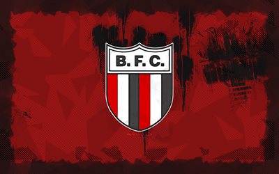 botafogo sp grunge logo, 4k, serie brasiliana b, sfondo del grunge rosso, calcio, botafogo sp emblema, logo botafogo sp, botafogo sp, club di calcio brasiliano, fc botafogo sp