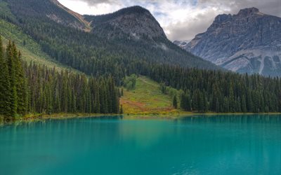 canada, lake emerald, emerald lake