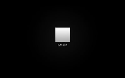 pixel, minimalismo, cubo