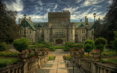 الحدائق, hatley القلعة, كندا, كولومبيا البريطانية