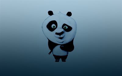 minimalism, kung fu panda, goboy background