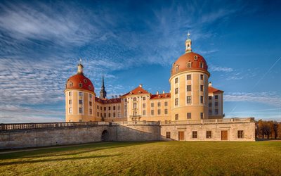 saxônia, alemanha, castelo de moritzburg, castelo de conto de fadas, conto de castelo