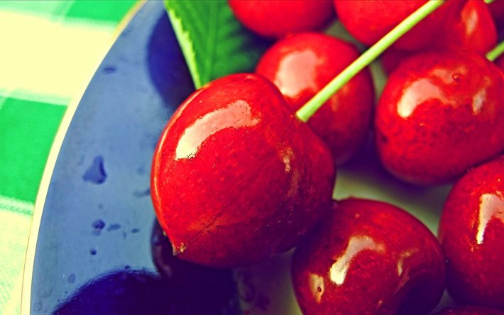 berries, cherry, macro
