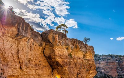 रॉक, आकाश, ग्रांड canyon, संयुक्त राज्य अमेरिका, एरिजोना