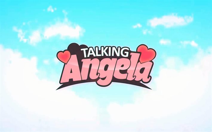 talking angela, logo, art