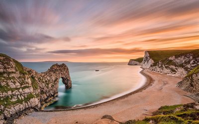 rock, sahil, deral-dor, Günbatımı, İngiltere