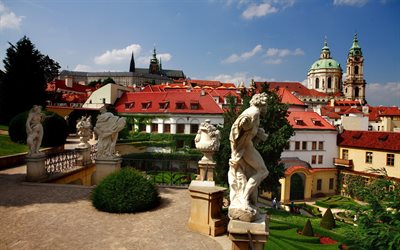prague, sculpture, czech republic, park
