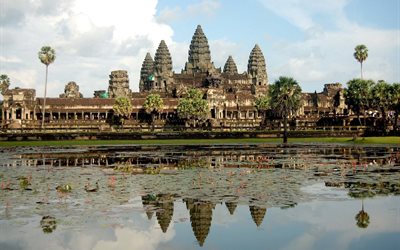 kambodža, siem reap, muinainen arkkitehtuuri