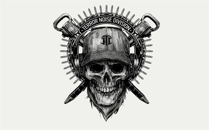 emblem, skull