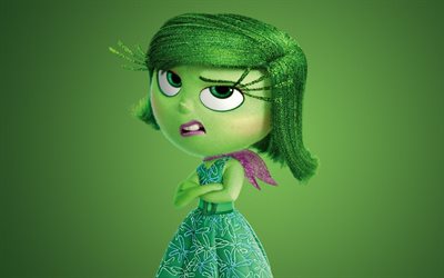 puzzle, characters, disgust, inside out, pixar, disney