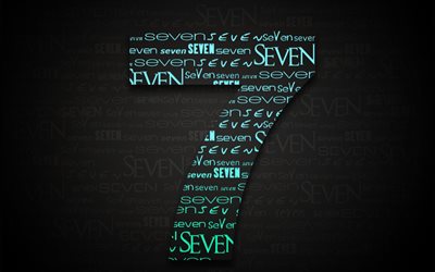 seven, windows 7, lettere, se7en, creativo, tipografia