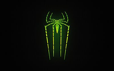 the film, neon logo, new spider-man