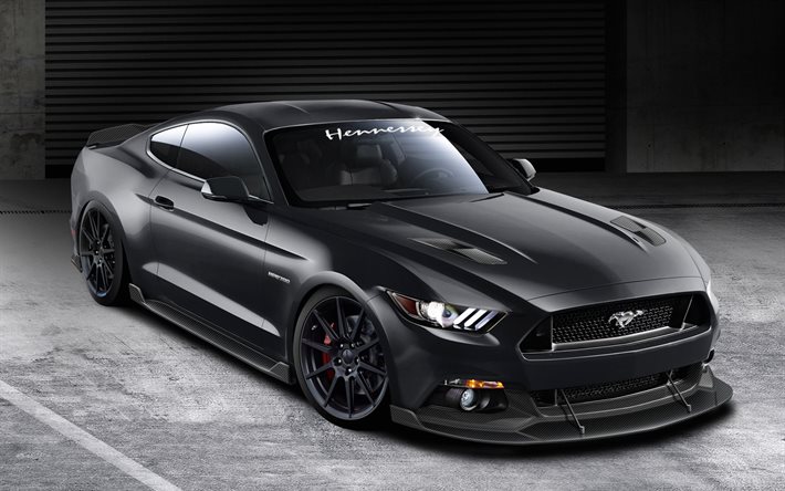 hpe700, black, mustang, ford, hennessey, 2015, tuning