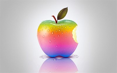 la abstracción, el logotipo de apple, creative