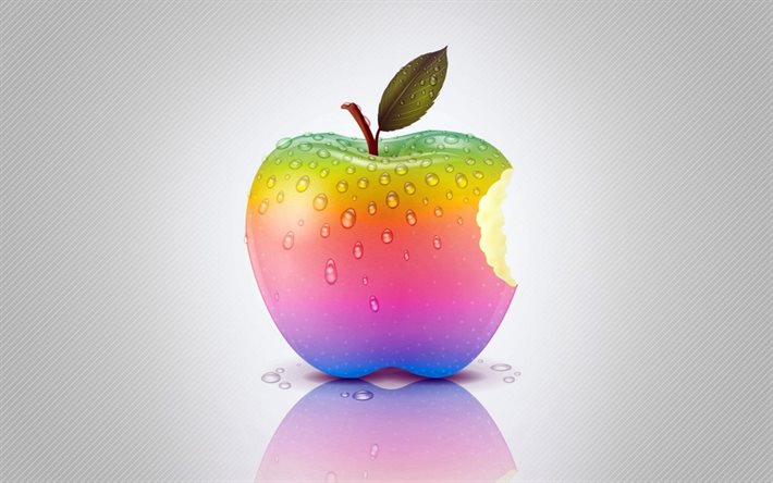 apple, yaratıcı logo soyutlama