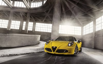 2015, el 4c spider, alfa romeo, aparcamiento